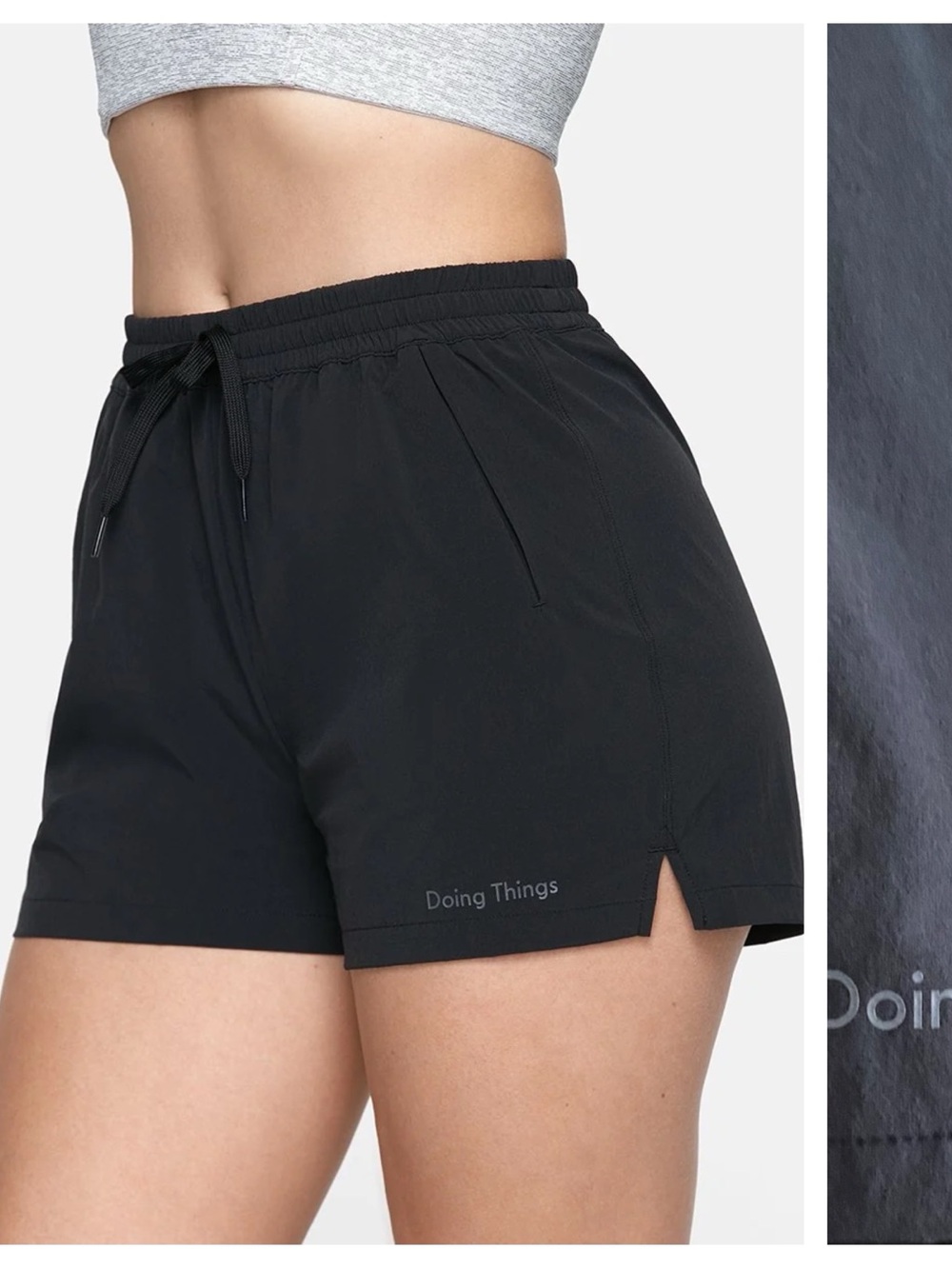 Outdoor Voices Black Doing Things Rec Shorts Small